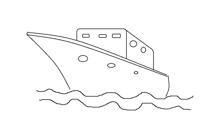 Detail Gambar Kapal Putih Untuk Diwarnai Nomer 12