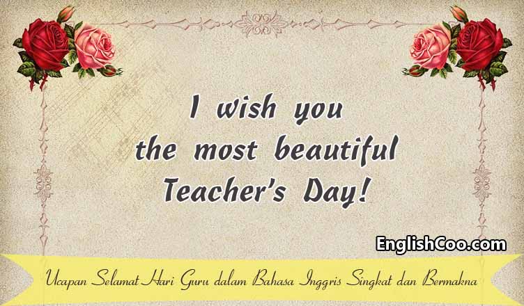 Gambar Kartu Ucapan Bahasa Inggris Teacher Day - KibrisPDR