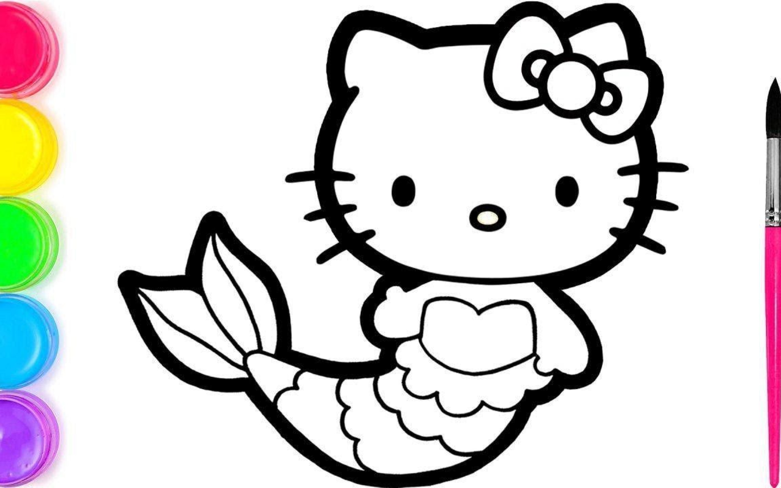 Detail Gambar Kartun Hello Kitty Untuk Diwarnai Nomer 2