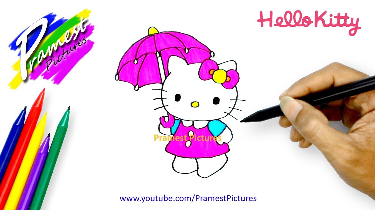 Detail Gambar Kartun Hello Kitty Untuk Diwarnai Nomer 32