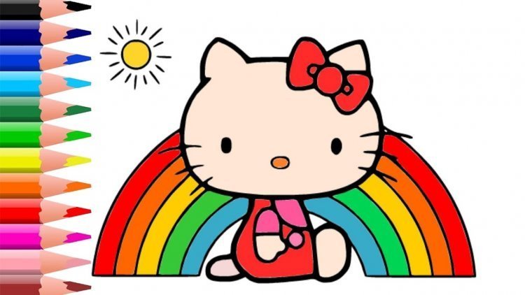 Detail Gambar Kartun Hello Kitty Untuk Diwarnai Nomer 33