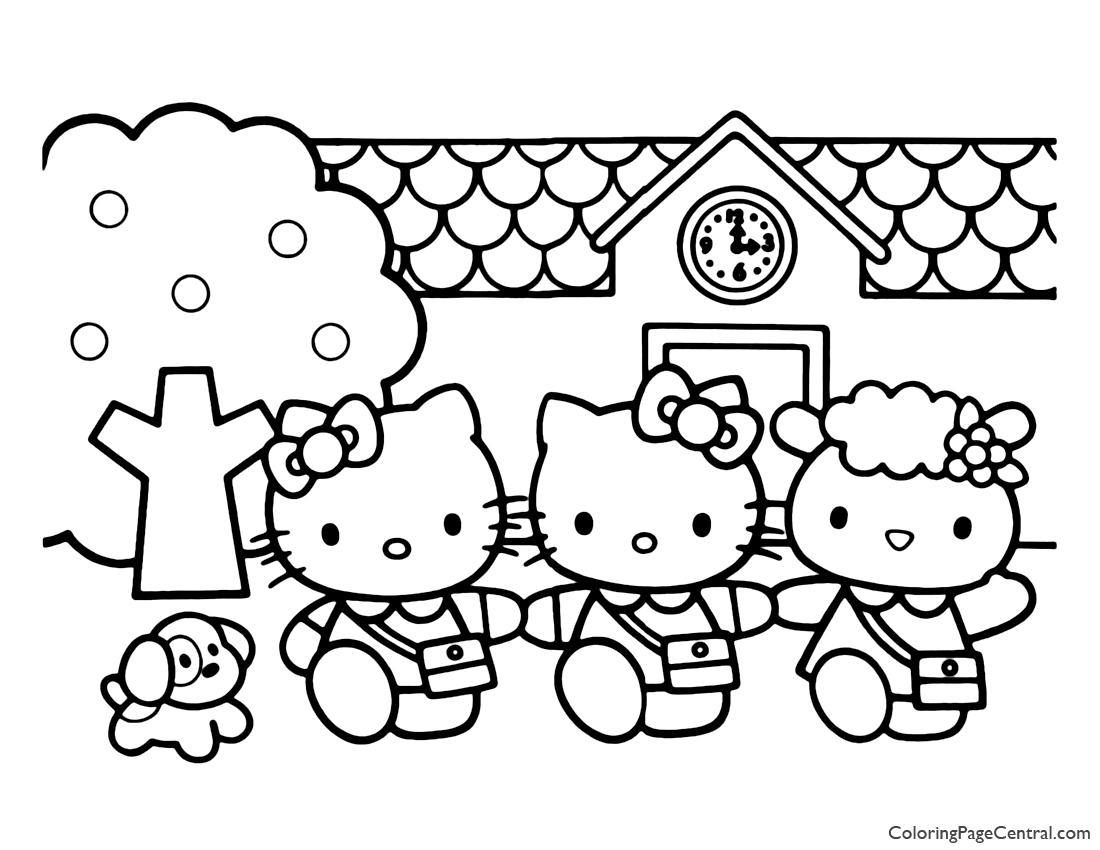 Detail Gambar Kartun Hello Kitty Untuk Diwarnai Nomer 41