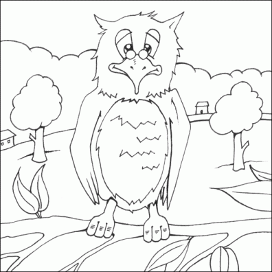 Detail Gambar Kartun Owl Untuk Diwarnai Nomer 42