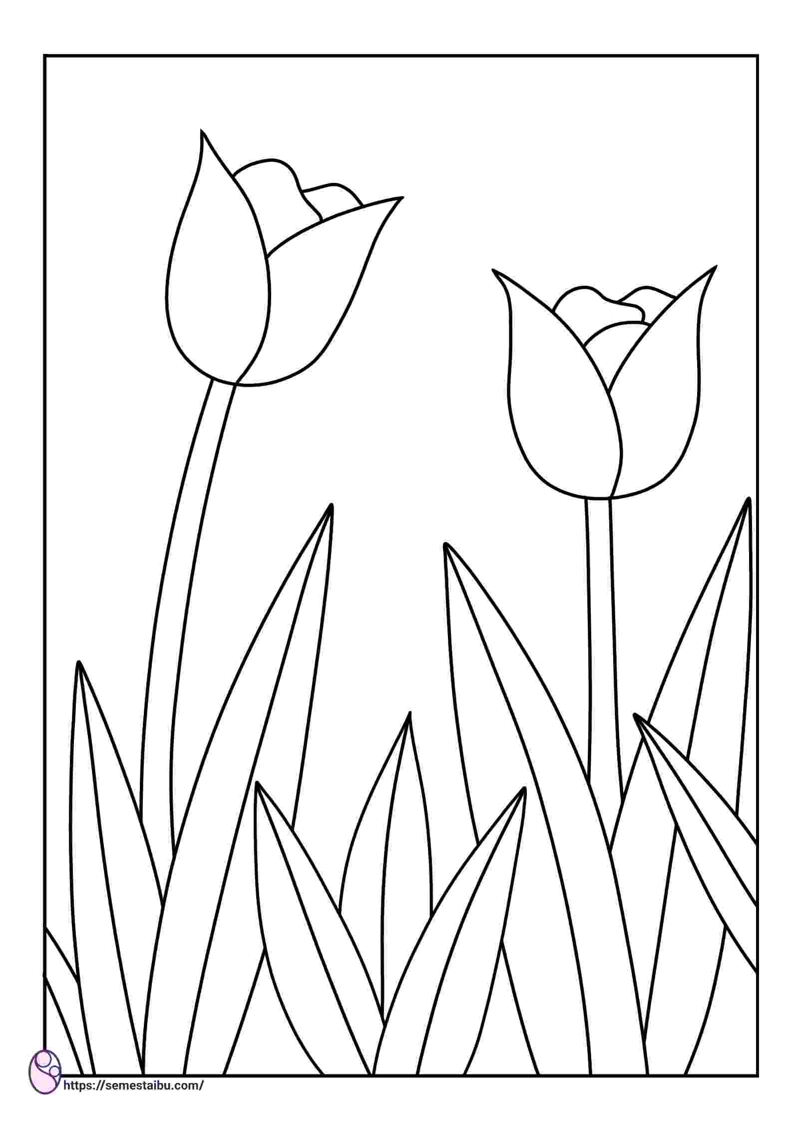 Detail Gambar Kebun Bunga Untuk Mewarnai Nomer 32