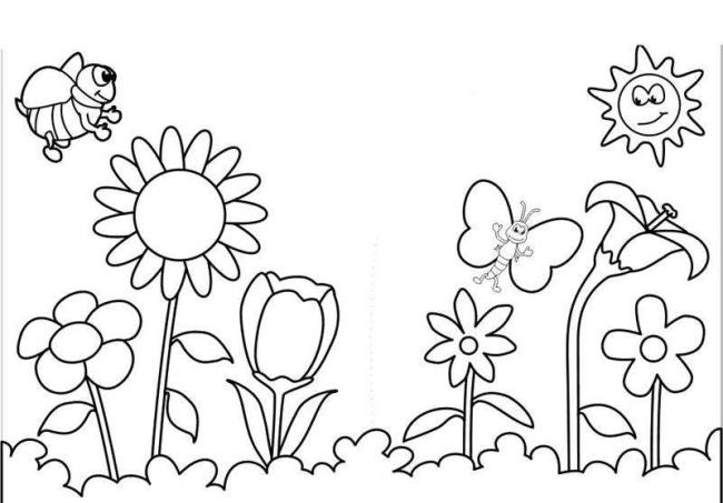Detail Gambar Kebun Bunga Untuk Mewarnai Nomer 45