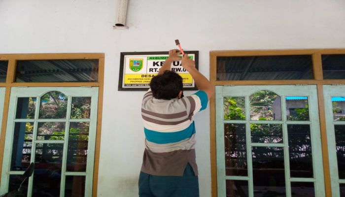 Detail Gambar Kerja Papan Nama Balai Desa Nomer 5