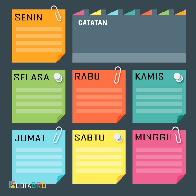 Detail Gambar Kertas Harian Untuk Jadwal Piket Nomer 3