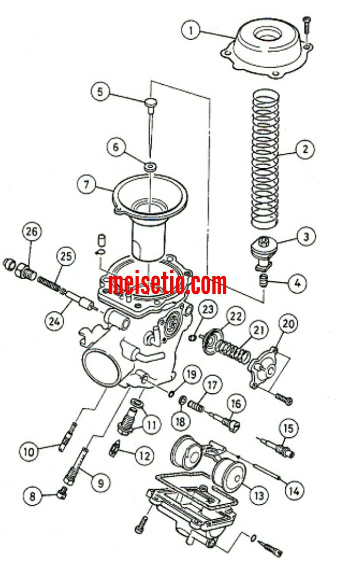 Detail Gambar Komponen Karburator Motor Dan Fungsinya Nomer 12