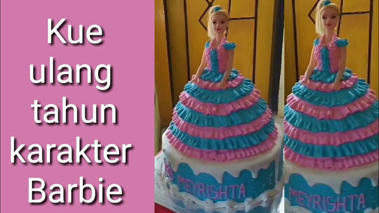 Detail Gambar Kue Ultah Barbie Buttercream Nomer 21