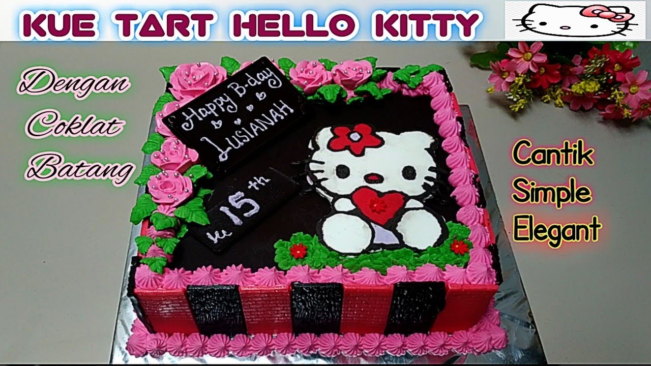 Detail Gambar Kue Ultah Hello Kitty Kotak Nomer 12