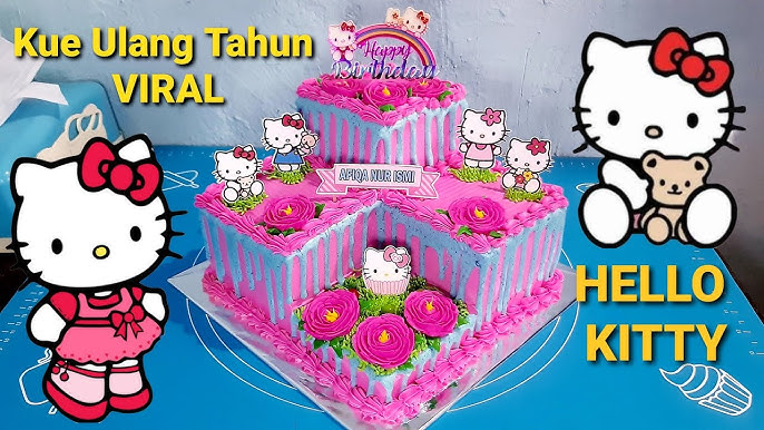 Detail Gambar Kue Ultah Hello Kitty Kotak Nomer 49