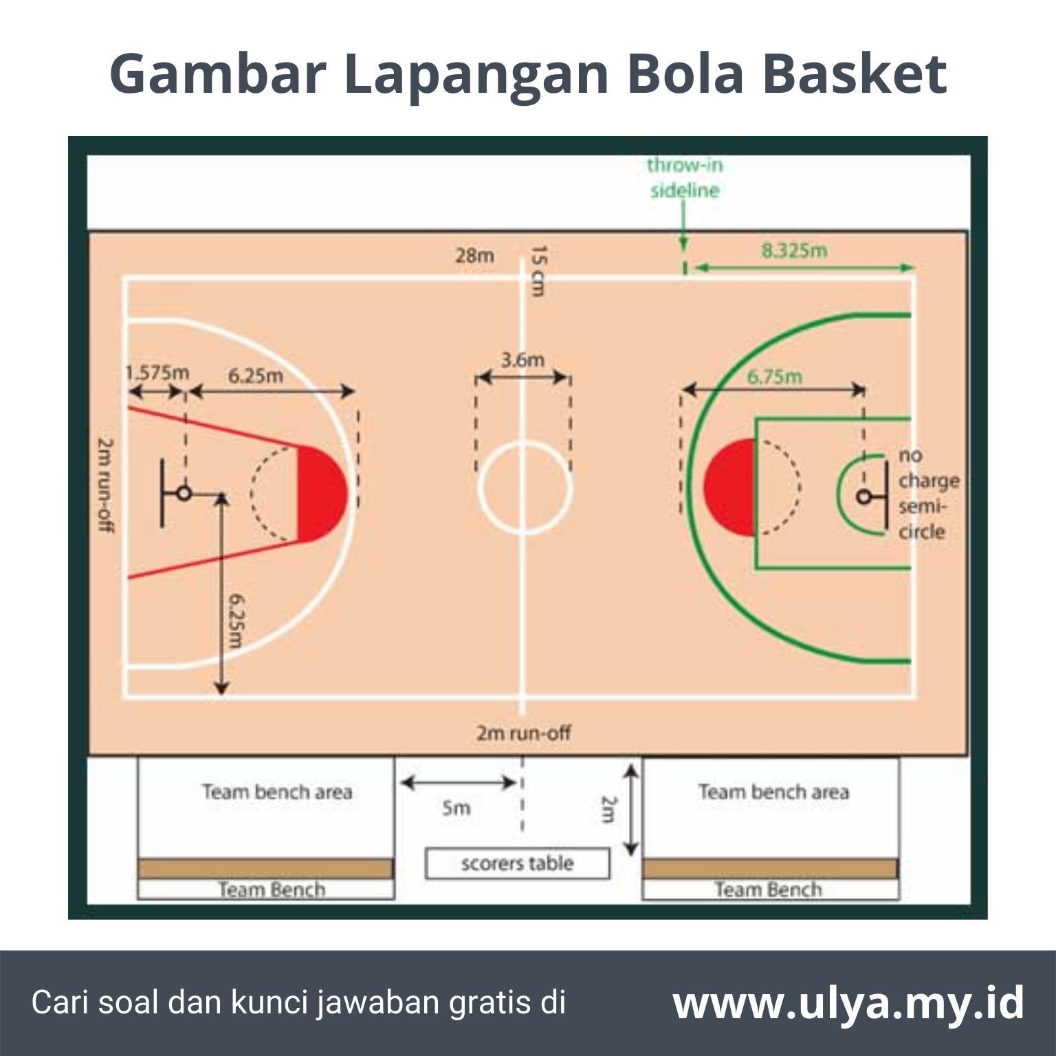 Detail Gambar Lapangan Basket Beserta Ukurannya Lengkap Nomer 51