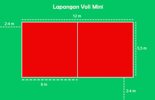 Detail Gambar Lapangan Bola Voli Dan Ukuran Nya Nomer 44