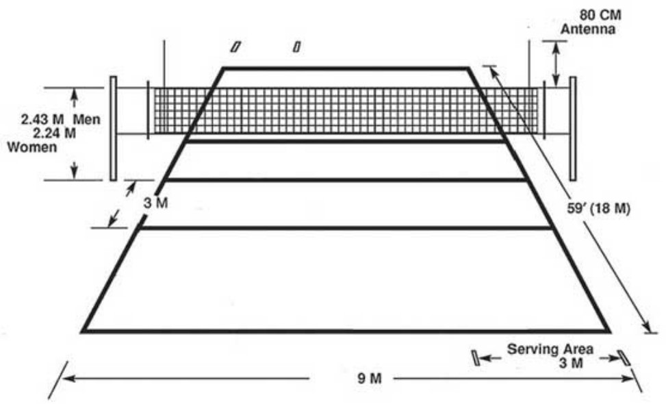 Detail Gambar Lapangan Bola Volly Beserta Ukuran Nomer 37