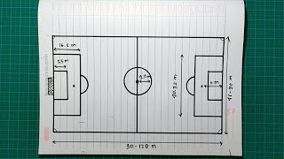 Detail Gambar Lapangan Sepak Bola Beserta Ukurannya Nomer 7