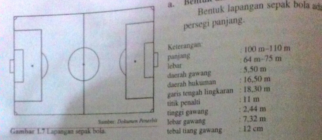 Detail Gambar Lapangan Sepak Bola Lengkap Dengan Keterangannya Nomer 23