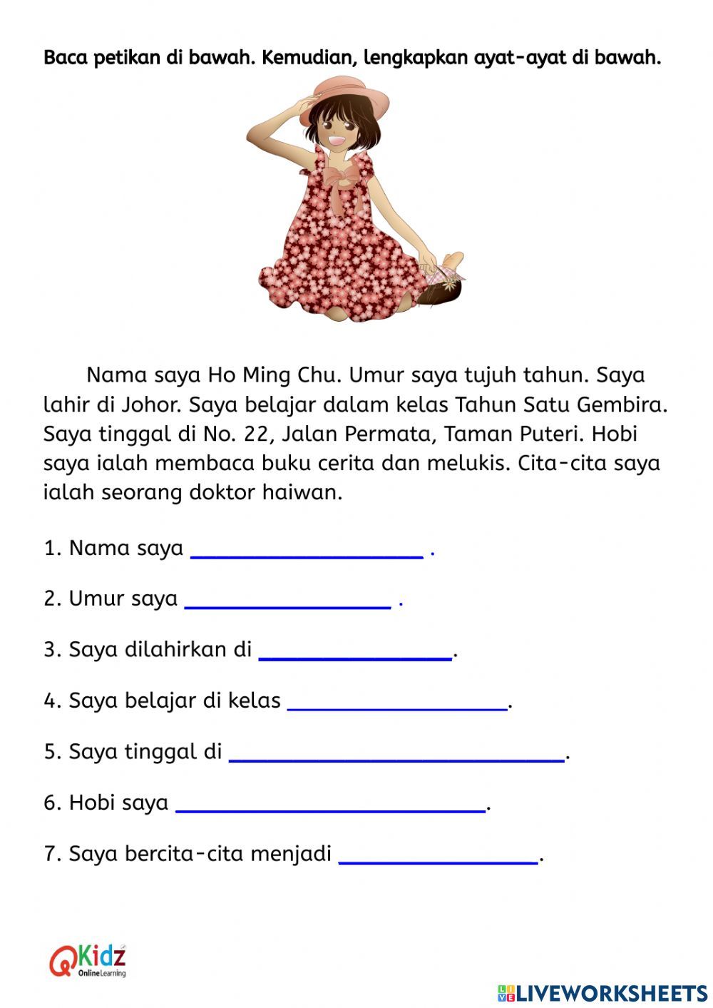 Detail Gambar Latihan Bahasa Nomer 6