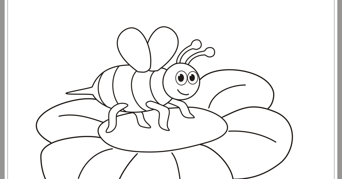Detail Gambar Lebah Untuk Diwarnai Nomer 19