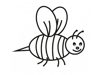 Detail Gambar Lebah Untuk Diwarnai Gambar Lebah Untuk Mewarnai Nomer 3