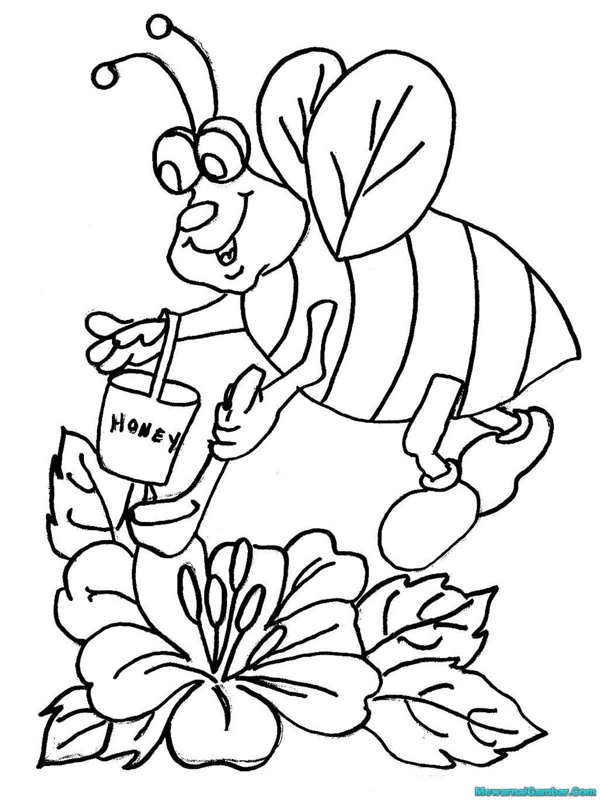 Detail Gambar Lebah Untuk Diwarnai Gambar Lebah Untuk Mewarnai Nomer 26
