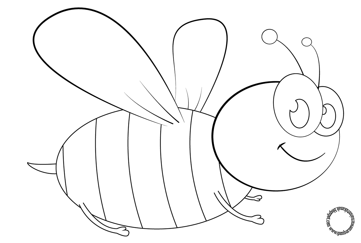 Detail Gambar Lebah Untuk Diwarnai Gambar Lebah Untuk Mewarnai Nomer 5