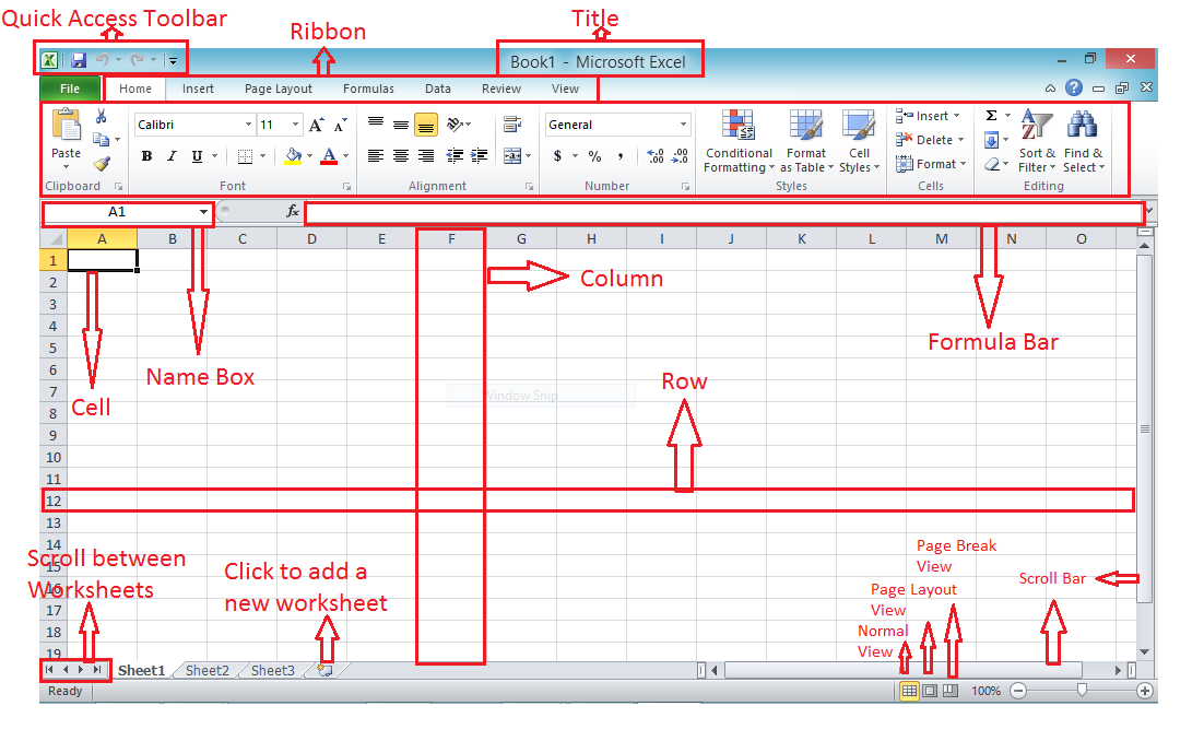 Detail Gambar Lembar Kerja Excel Beserta Fungsinya Masing Masing Nomer 14