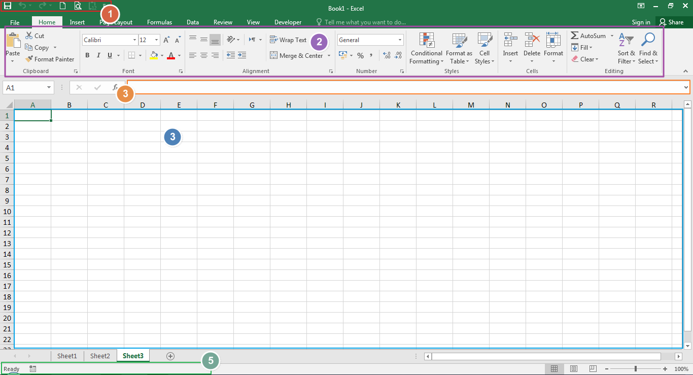 Detail Gambar Lembar Kerja Excel Beserta Fungsinya Masing Masing Nomer 15