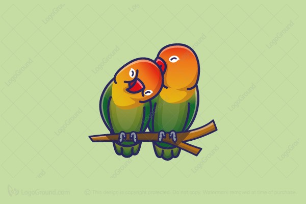Detail Gambar Lovebird Untuk Logo Nomer 11