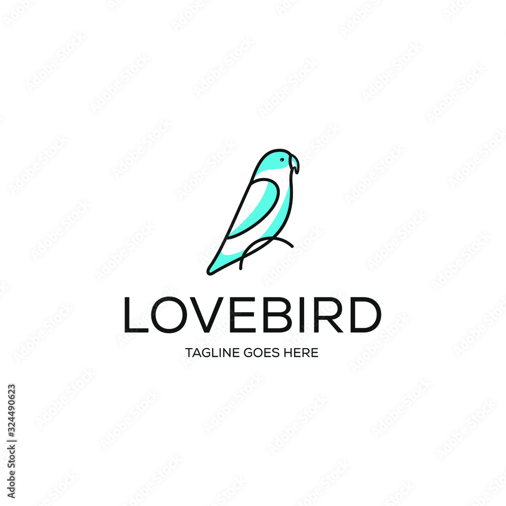 Detail Gambar Lovebird Untuk Logo Nomer 44