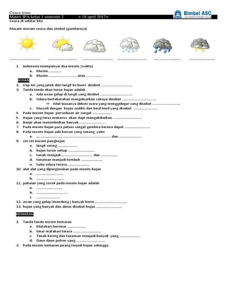 Detail Gambar Macam Macam Cuaca Nomer 28