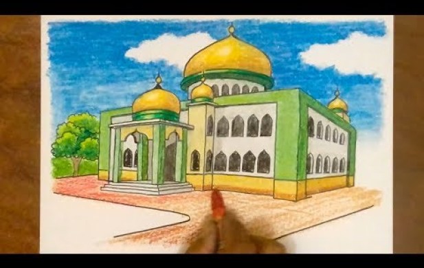 Detail Gambar Masjid Untuk Melukis Gambar Kartun Muslim Untuk Menggambar Nomer 26