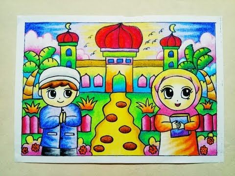 Detail Gambar Masjid Untuk Melukis Gambar Kartun Muslim Untuk Menggambar Nomer 36