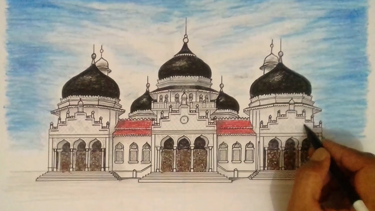 Detail Gambar Masjid Untuk Melukis Gambar Kartun Muslim Untuk Menggambar Nomer 39