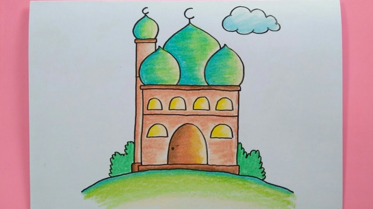 Detail Gambar Masjid Untuk Melukis Gambar Kartun Muslim Untuk Menggambar Nomer 6