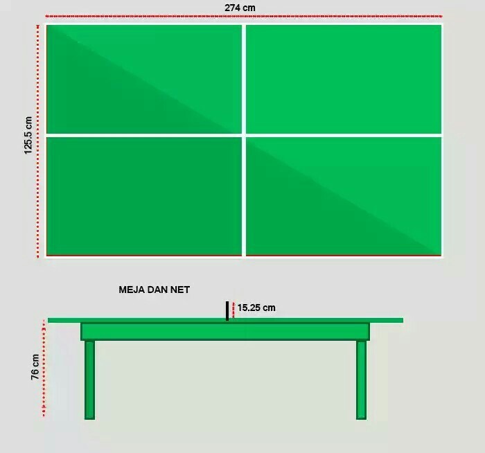 Detail Gambar Meja Pingpong Beserta Ukurannya Nomer 14