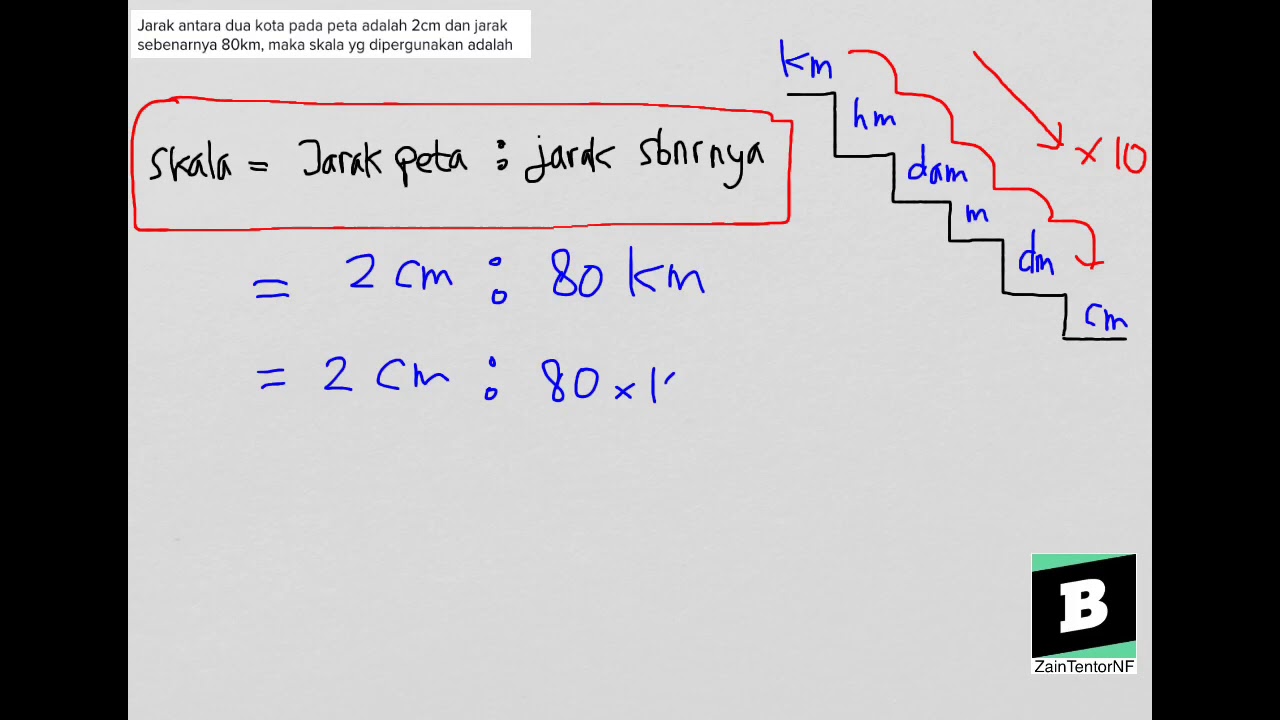 Detail Gambar Menghitung Skala 2 Buah Peta Nomer 15