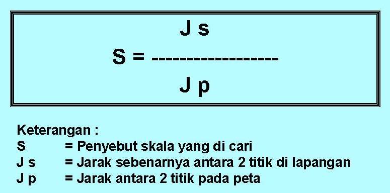 Detail Gambar Menghitung Skala 2 Buah Peta Nomer 31