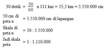 Detail Gambar Menghitung Skala 2 Buah Peta Nomer 33