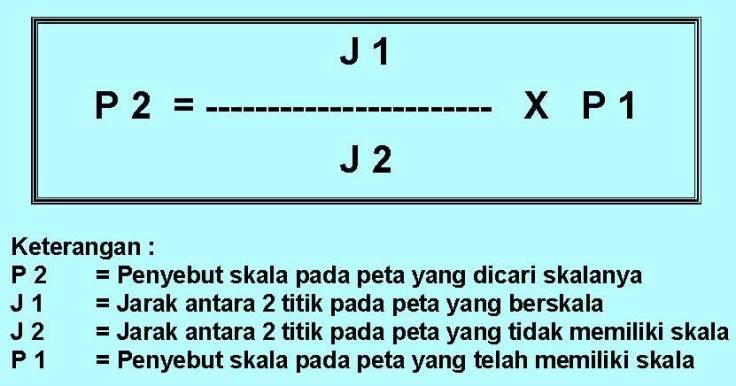 Detail Gambar Menghitung Skala 2 Buah Peta Nomer 4