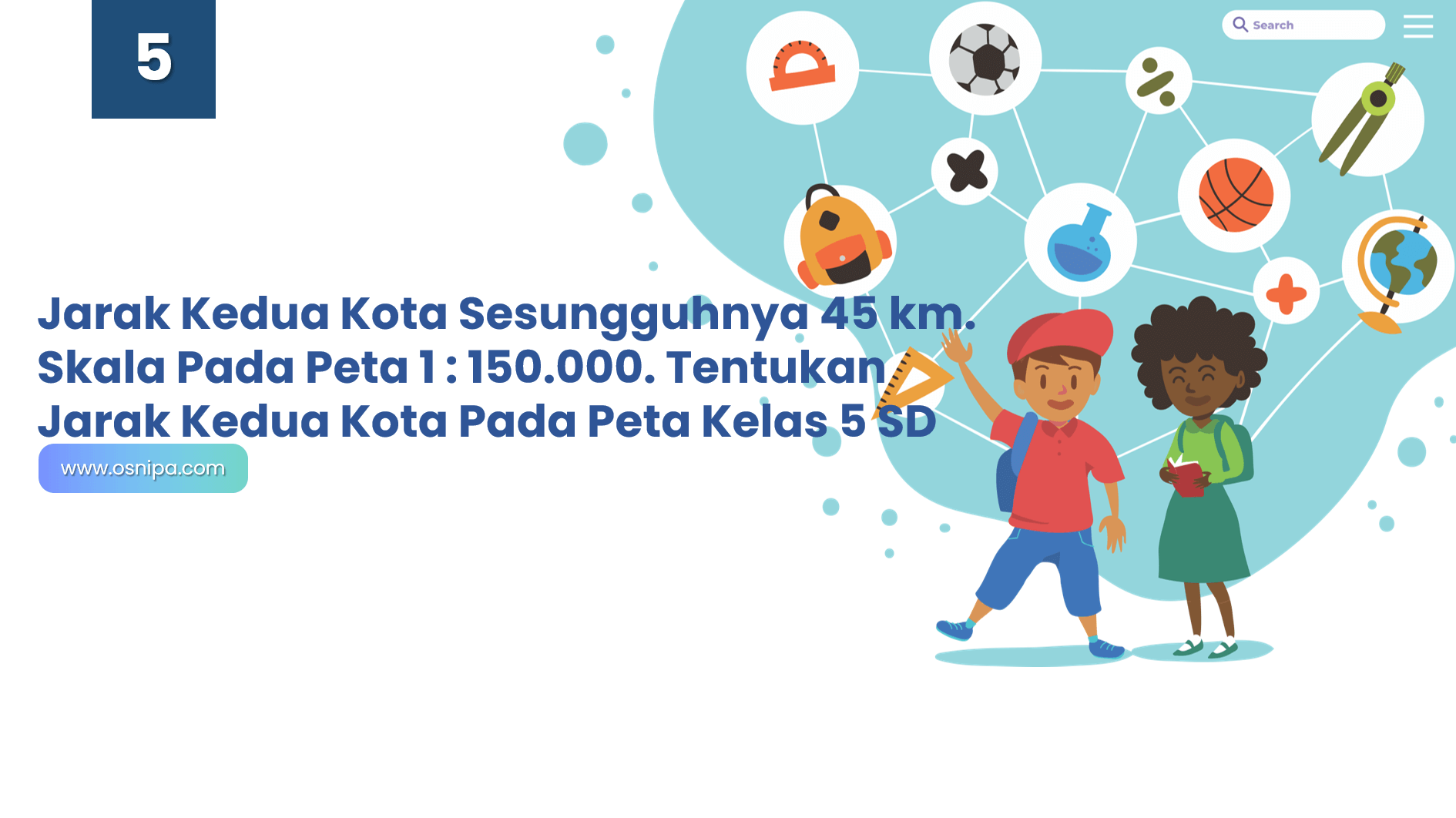 Detail Gambar Menghitung Skala 2 Buah Peta Nomer 43