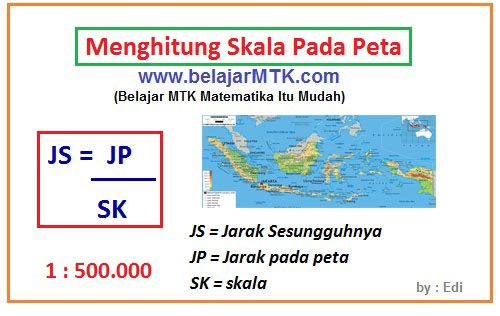 Detail Gambar Menghitung Skala 2 Buah Peta Nomer 6