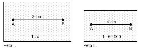 Detail Gambar Menghitung Skala 2 Buah Peta Nomer 7