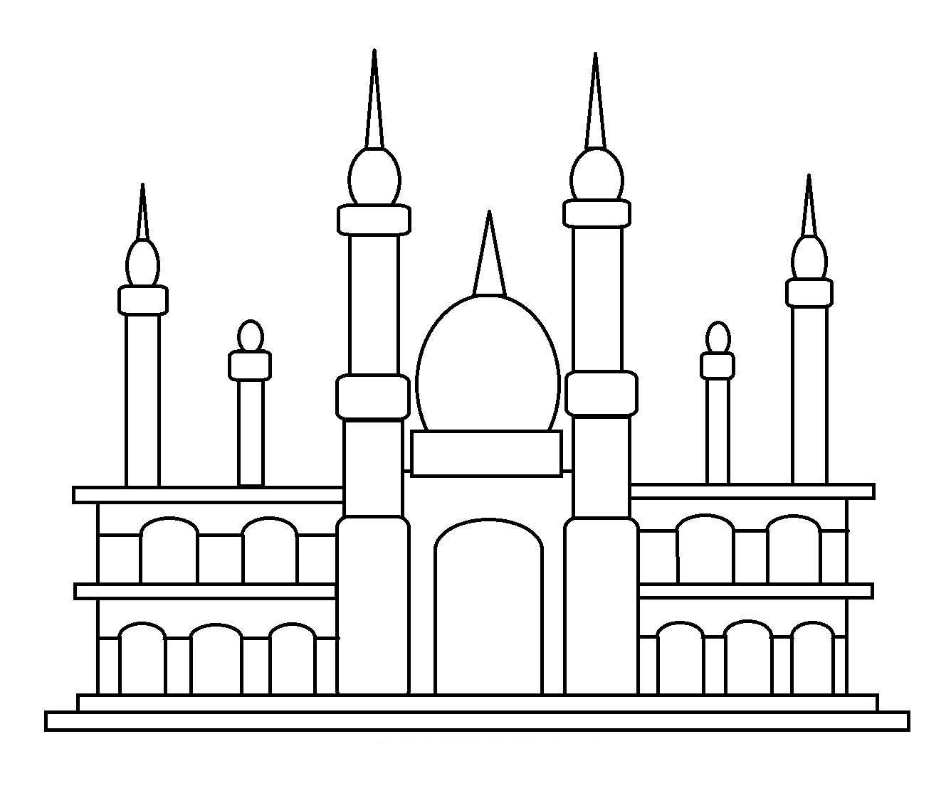 Detail Gambar Mesjid Untuk Melukis Nomer 42