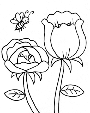 Detail Gambar Mewarnai Bunga Untuk Anak Tk Nomer 47