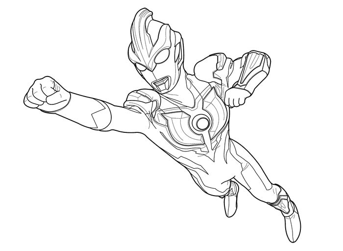 Detail Gambar Mewarnai Gambar Ultraman Untuk Mewarnai Nomer 5