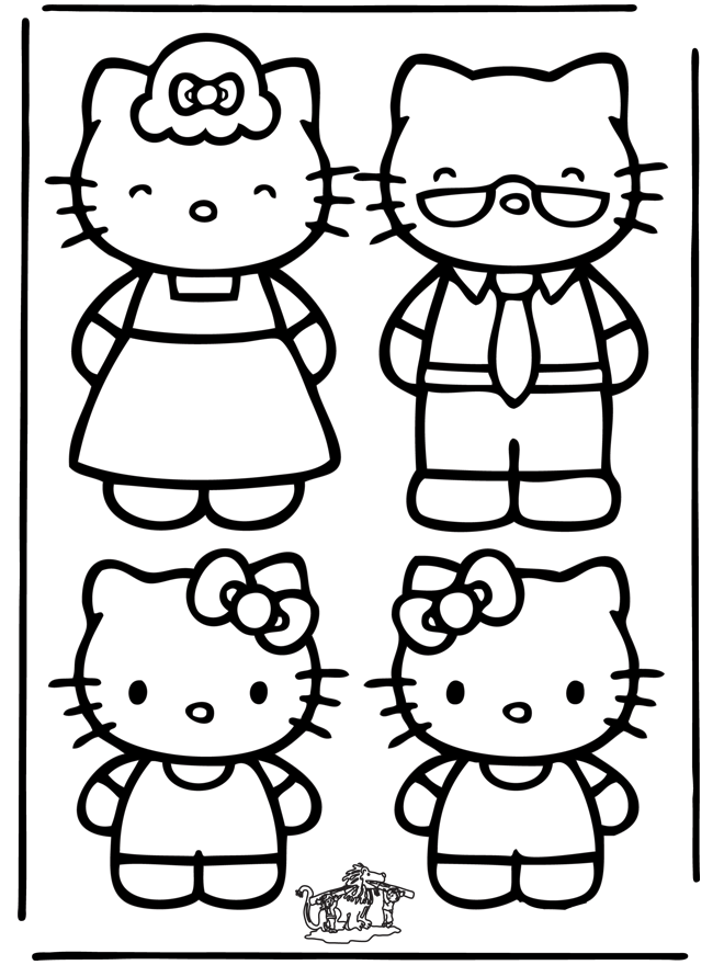 Detail Gambar Mewarnai Hello Kitty Nomer 19