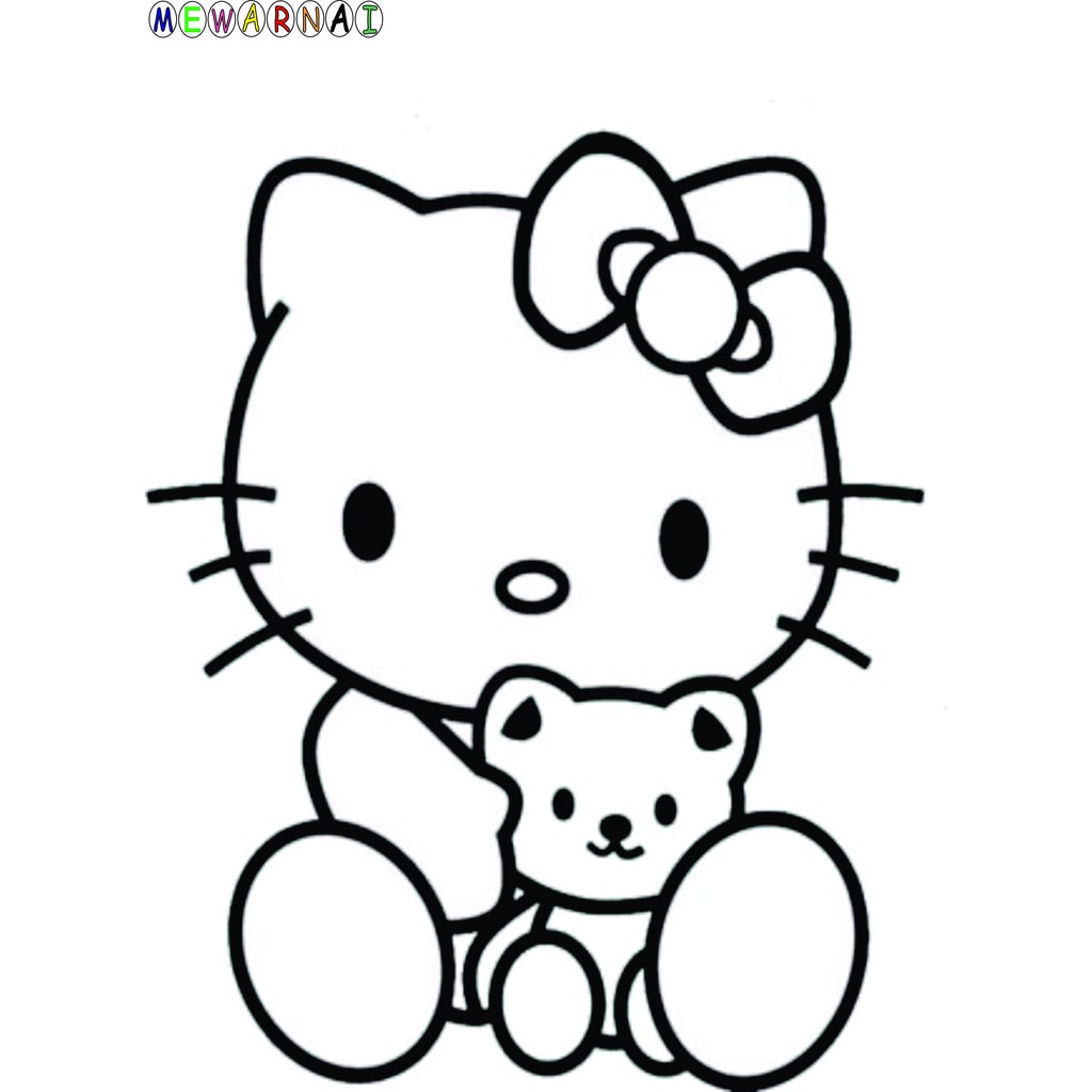 Detail Gambar Mewarnai Hello Kitty Terbaru Nomer 8