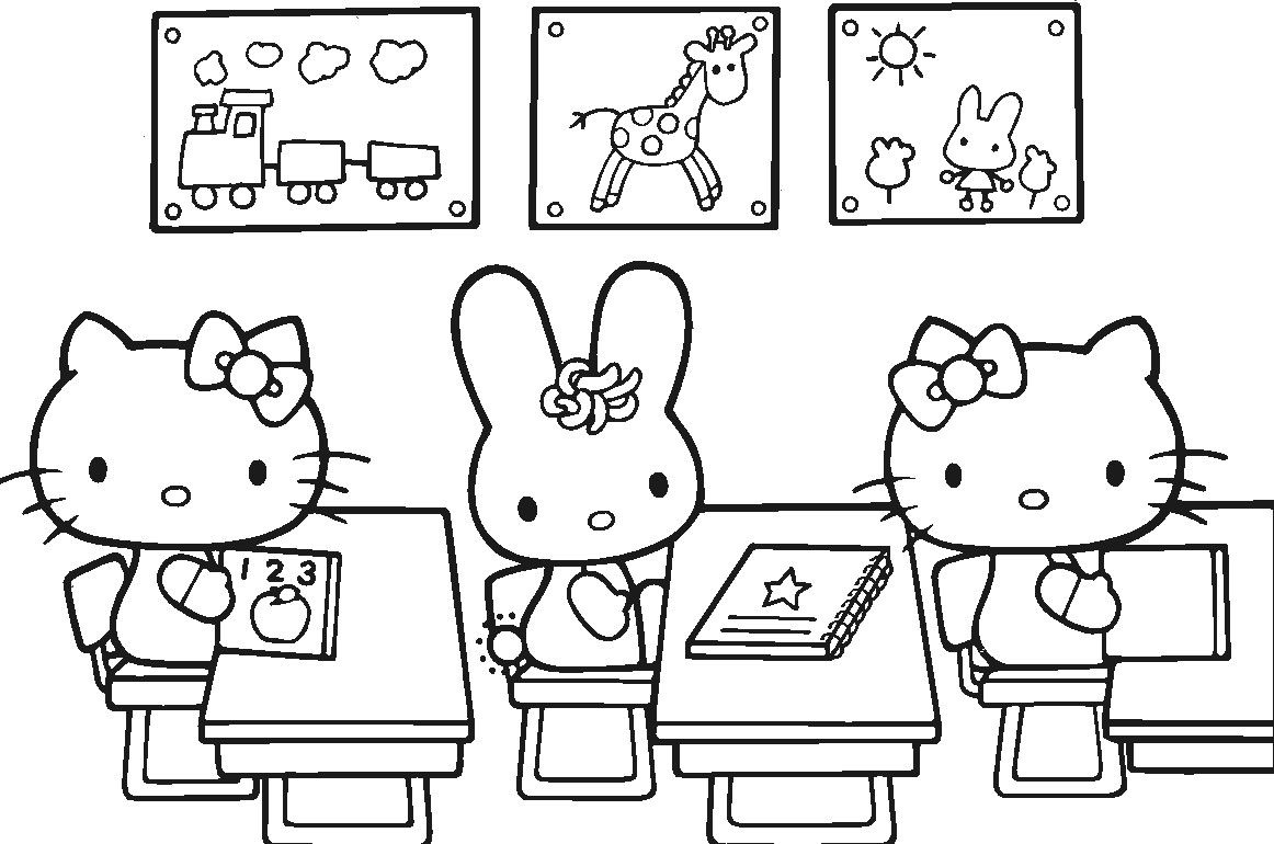 Detail Gambar Mewarnai Hello Kitty Terbaru Nomer 5