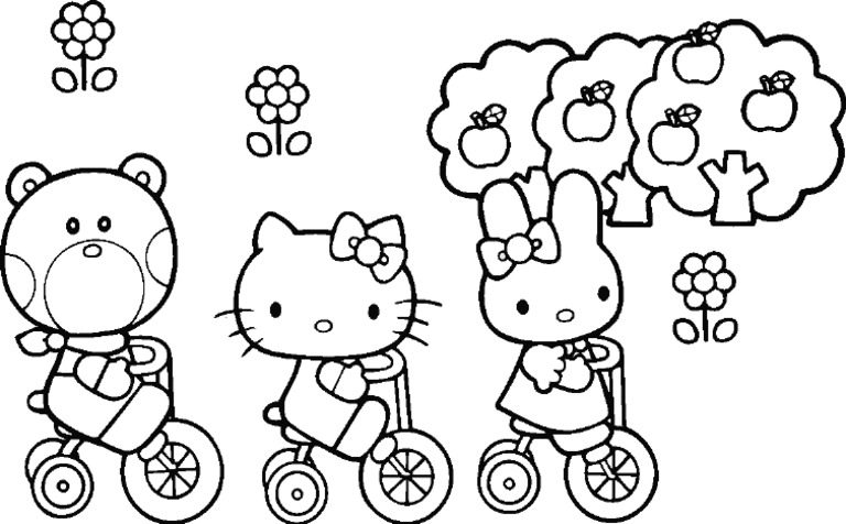 Detail Gambar Mewarnai Hello Kitty Terbaru Nomer 40