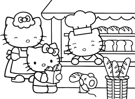 Detail Gambar Mewarnai Hello Kitty Ulang Tahun Nomer 8